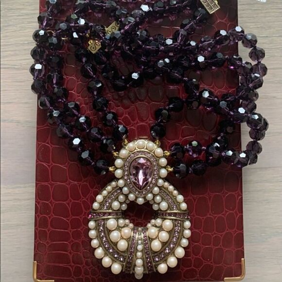 Heidi Daus Amethyst Necklace, NWT - Picture 3 of 4